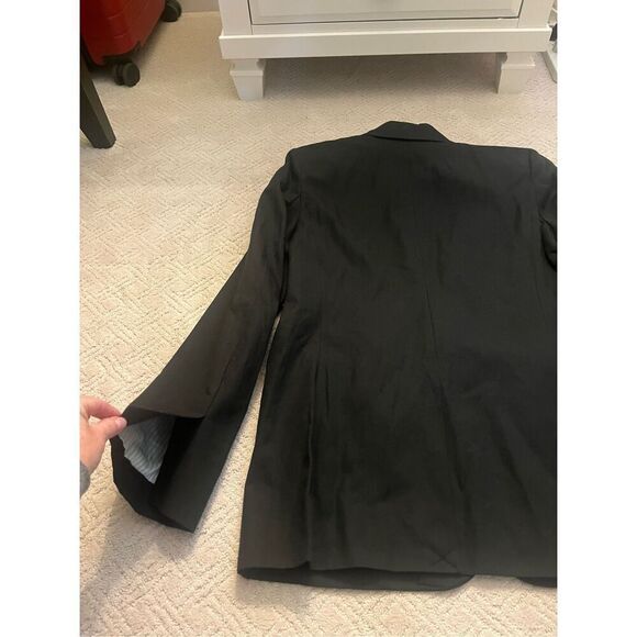 NWT Frame Linen Blend Black Blazer - Picture 7 of 7